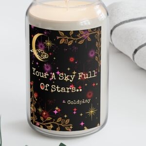 Black and Gold Scented Candle